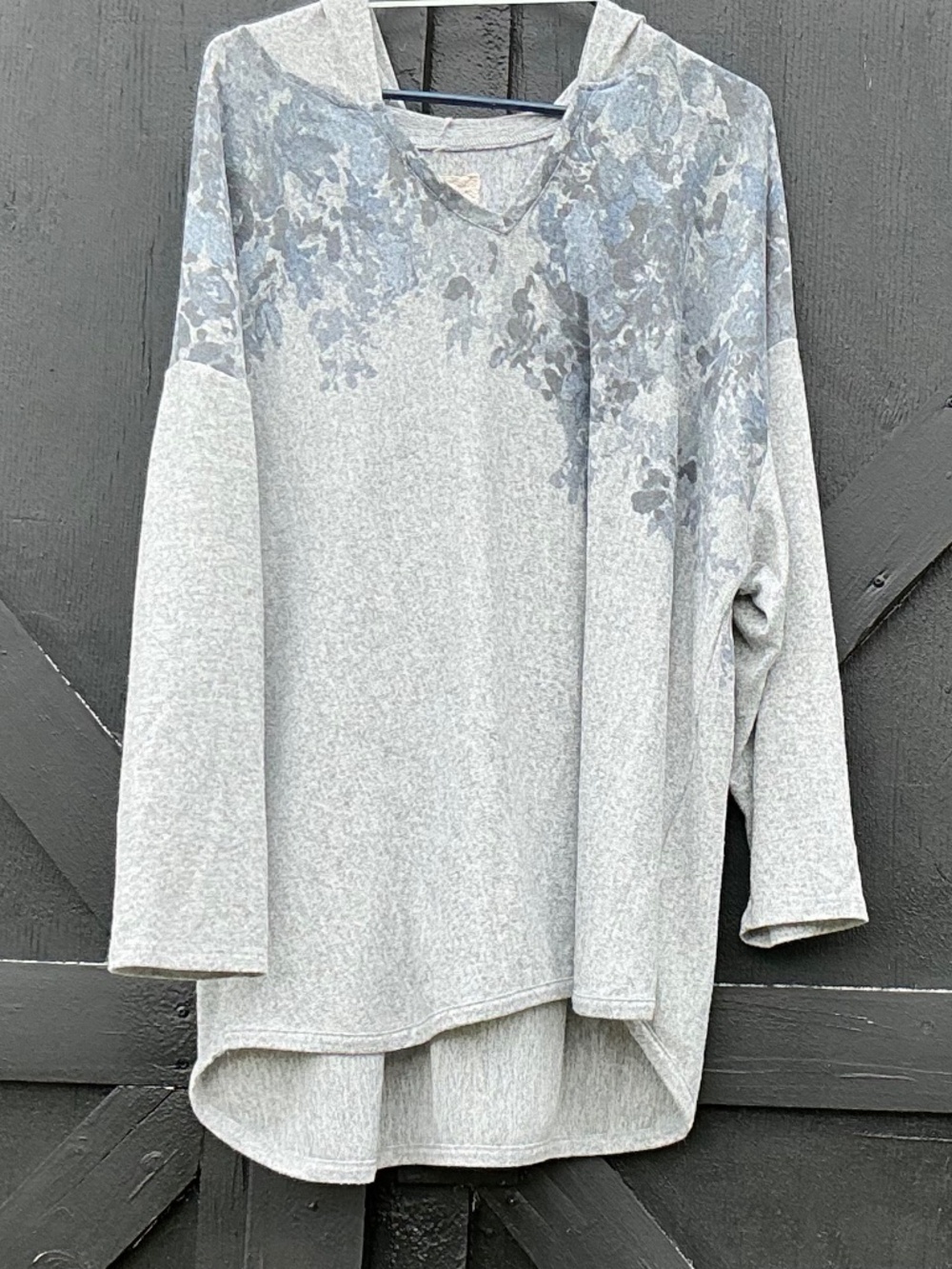 Plus Size Hooded Top